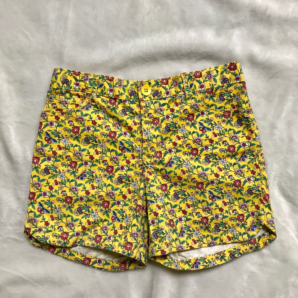 Gap Kids Yellow Floral shorts -size 12